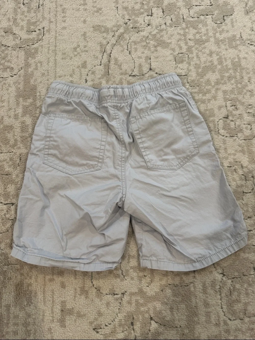 Kids Elastic-Waist Casual Shorts Trio - Navy, Mint & Gray- size 8